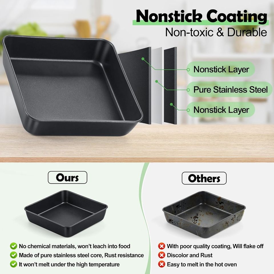 Carbon Steel Pizza Baking Pan Bread Loaf Mold Bakeware Tray