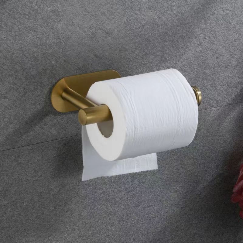 Stainless Steel Multi-functional Self-Adhesive Tissue Holder Wall Mount Paper Towel Holder/Hand Towel Ring Bathrobe Hook