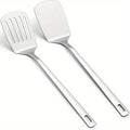 2-Pack Stainless Steel Spatula Set for Non-Stick Pans, Dishwasher Safe, Easy to Clean