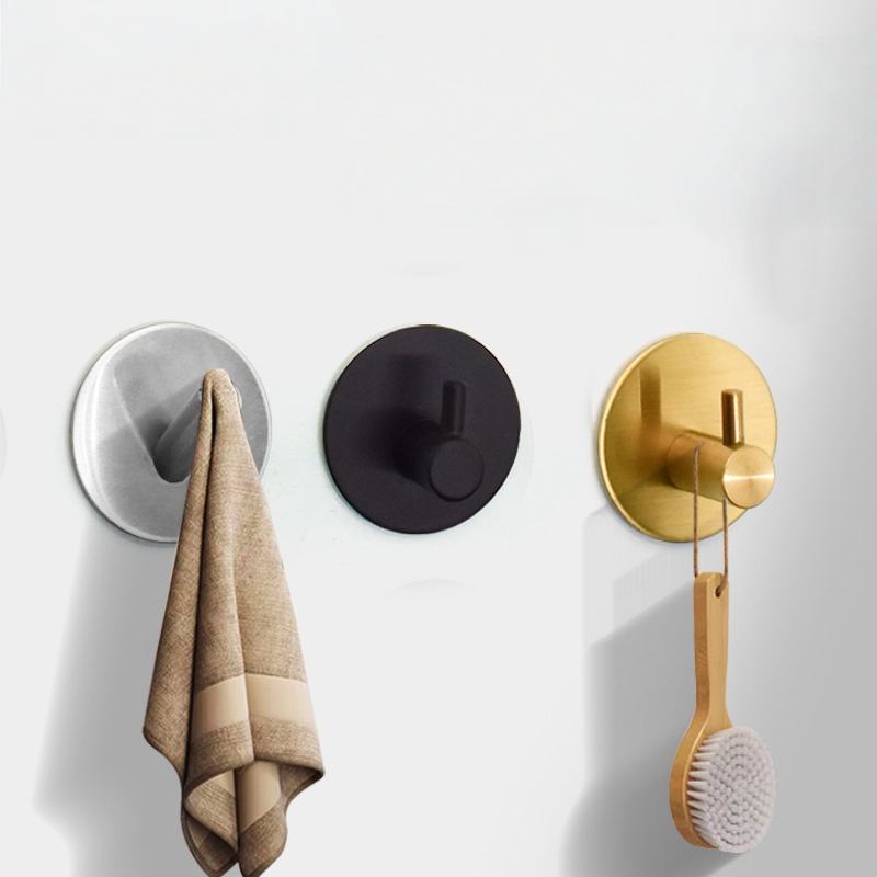 Self-Adhesive Towel Hook for Bathroom, Suitable for Shower Cabins - Adhesive Wall Hook for Bath
