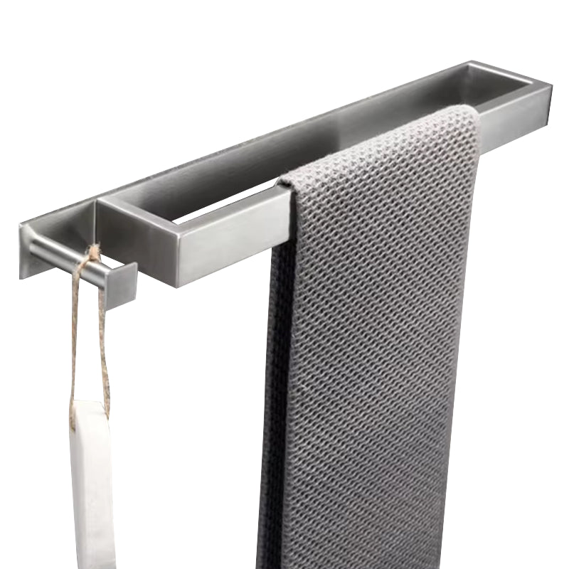 Modern Metal Paper Holder Rack Easy to Assemble Black/Silver Stylish Stainless Steel for Kitchen Use