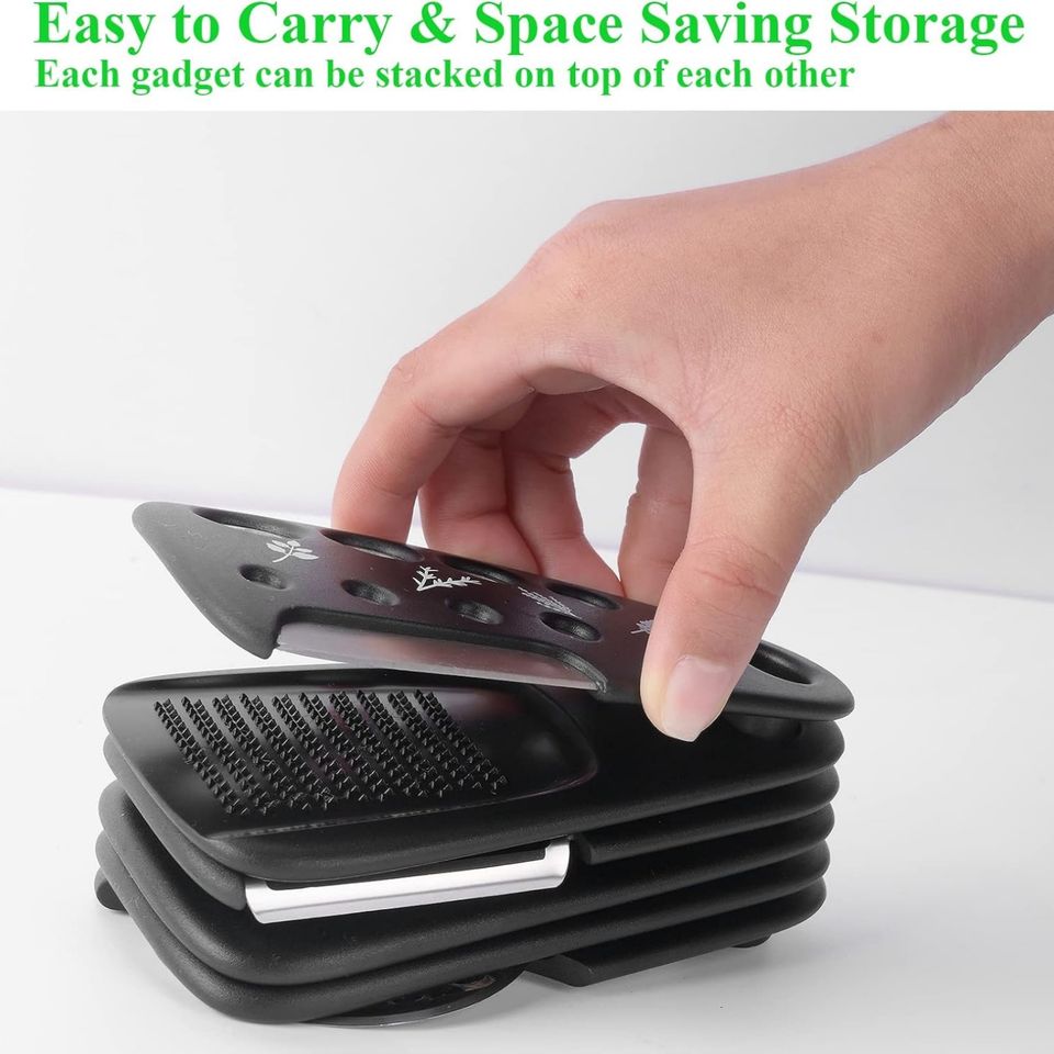 2025 Innovative Portable Kitchen Helper Set 6-Piece Multifunctional Small Kitchen Tools Space-Saving Fruit Vegetable Accessories