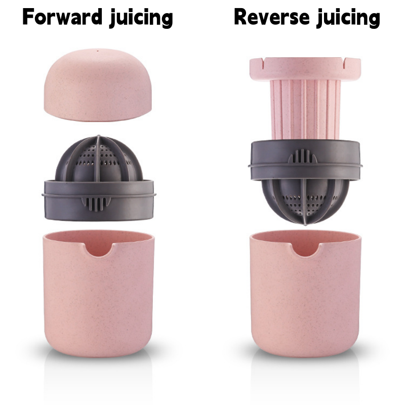 Portable Manual Wheat Straw Juicer for Oranges and Lemons Easy to Clean Kitchen Tool