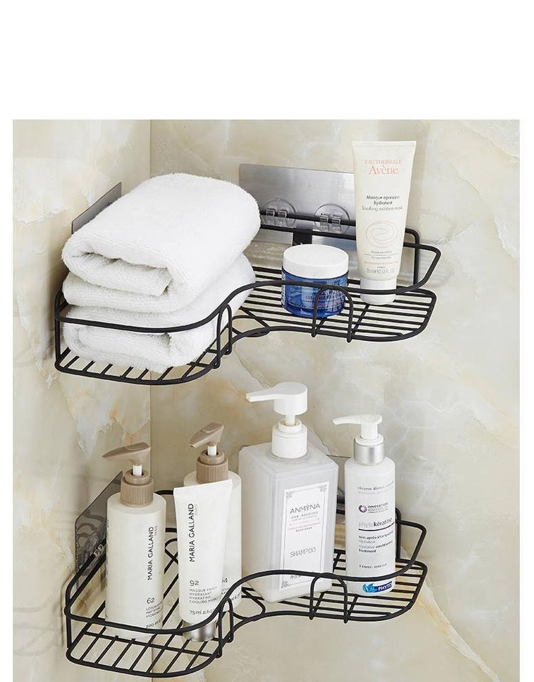 Bathroom Wall Shelf Organizer Rack with Modern Design Style