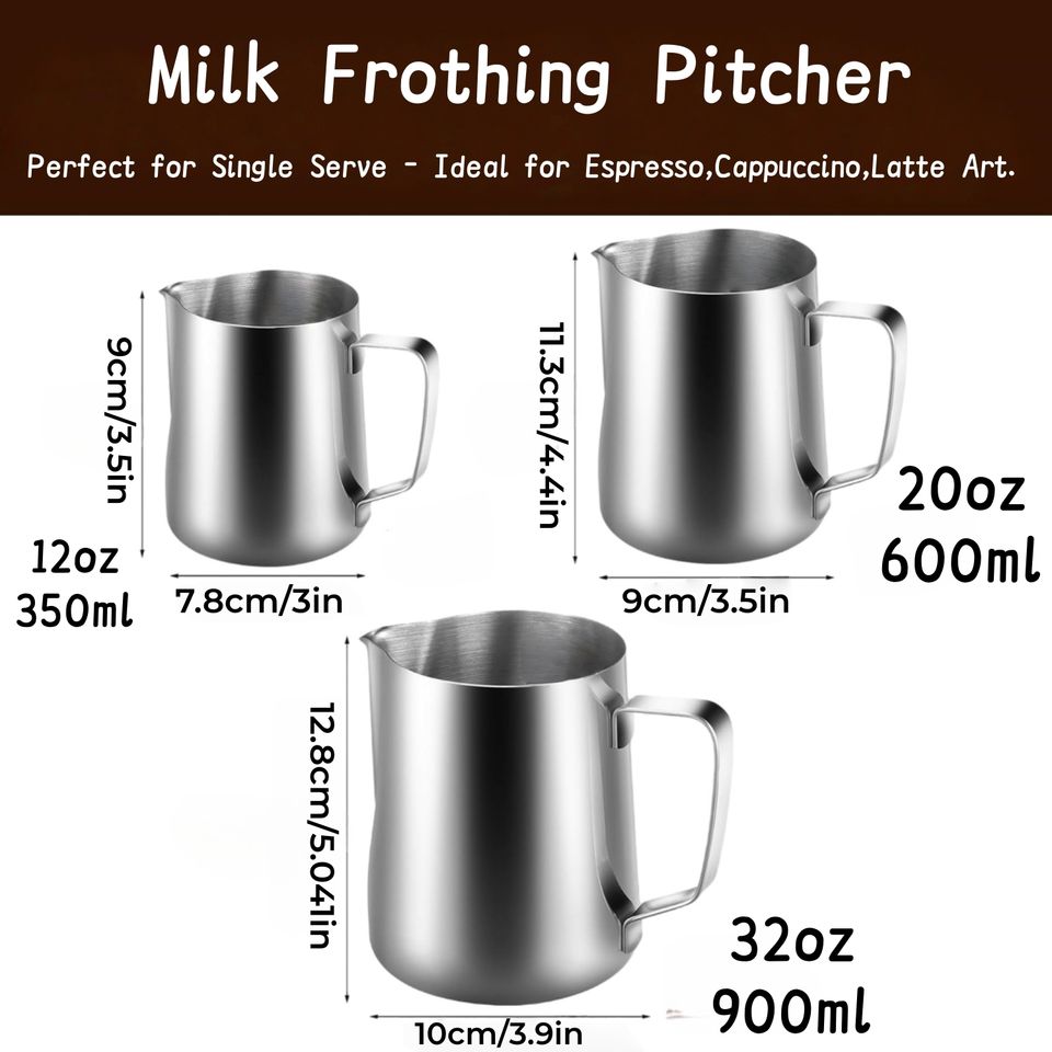Stainless Steel Milk Frothing Pitcher
