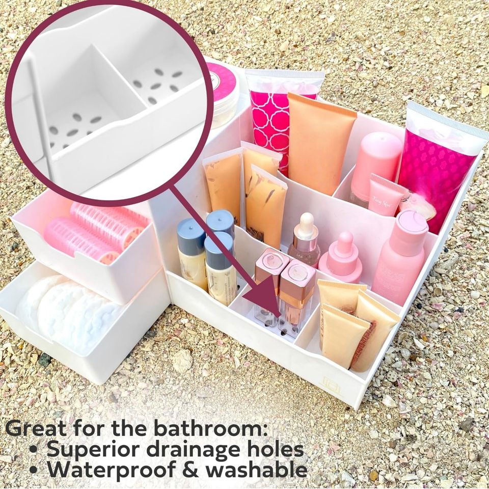 Fashionable Clothing and Makeup Organizer with Lipstick Cosmetic Storage
