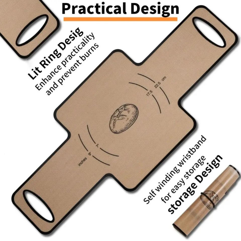 Silicone Baking Pad with Long Handle Non-Stick Baking Mat