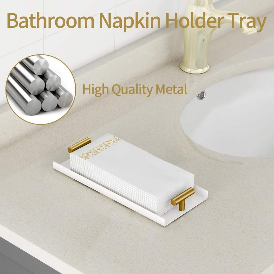 Guest Towel Holder Tray Disposable Hand Towel Holder for Dining Table Kitchen Paper Holder Napkin Holder for Guests