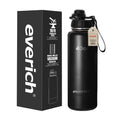 Stainless Steel Gym Water Bottle with Straw Lid