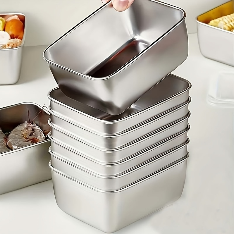 Multifunctional Single Food-Grade Stainless Steel Bento Box