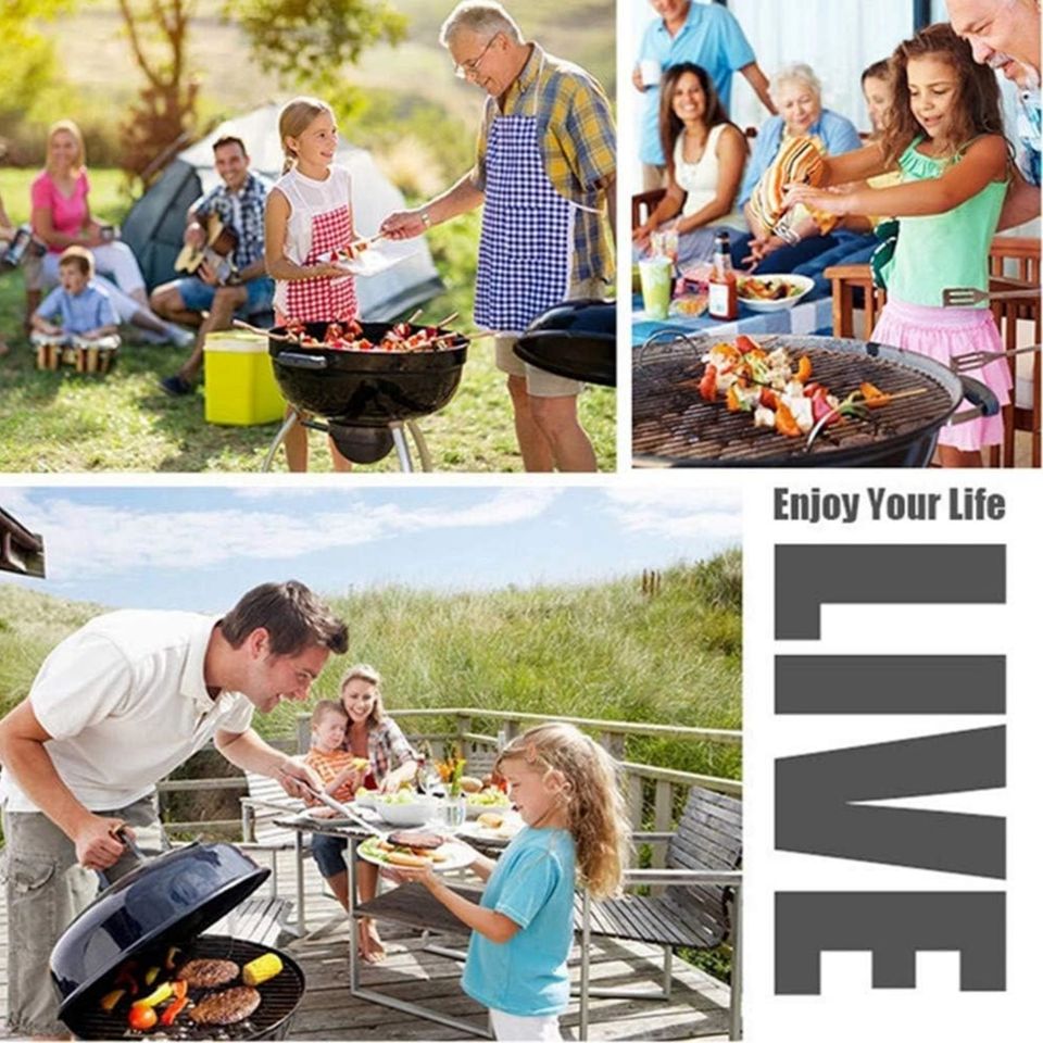 8-Piece Stainless Steel Grilling Skewers Set