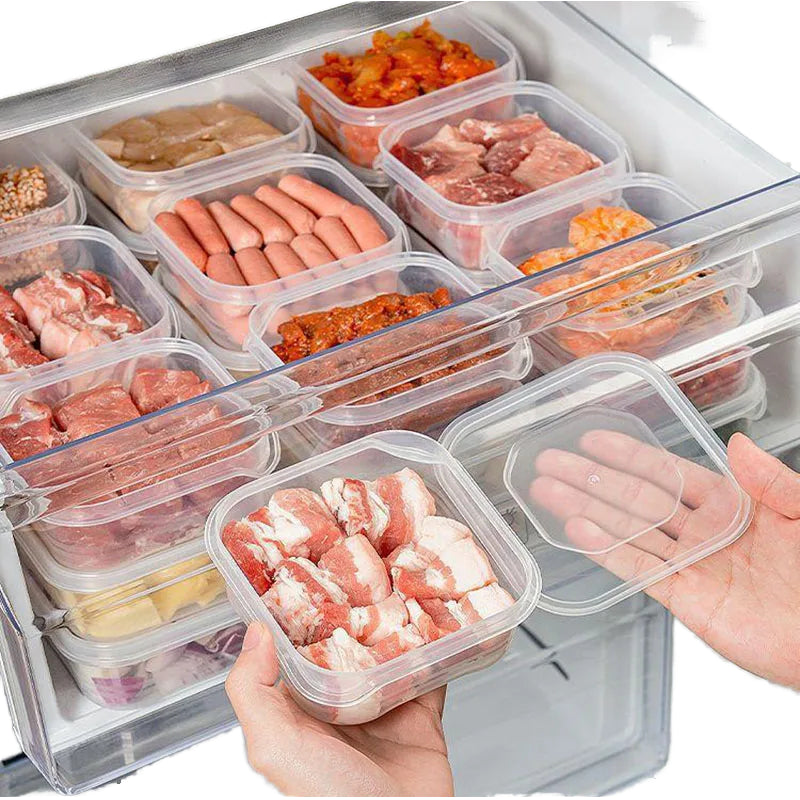Food-Grade Storage Box for Frozen Meat and Ice in Kitchen Fridge