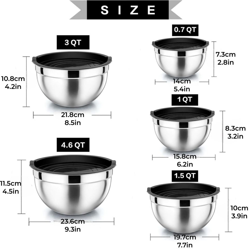 Nesting Metal Bowls Set