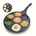 Kitchen Mini Pancake Pan with 7 Holes, Non-Stick Coating, for Waffles, Omelets, and Eggs