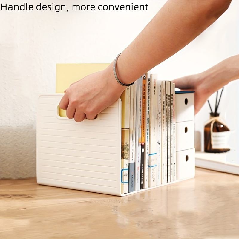Desk Organizer with 3 Mini Drawers, Multifunctional Plastic Storage Box for Stationery and Office Supplies