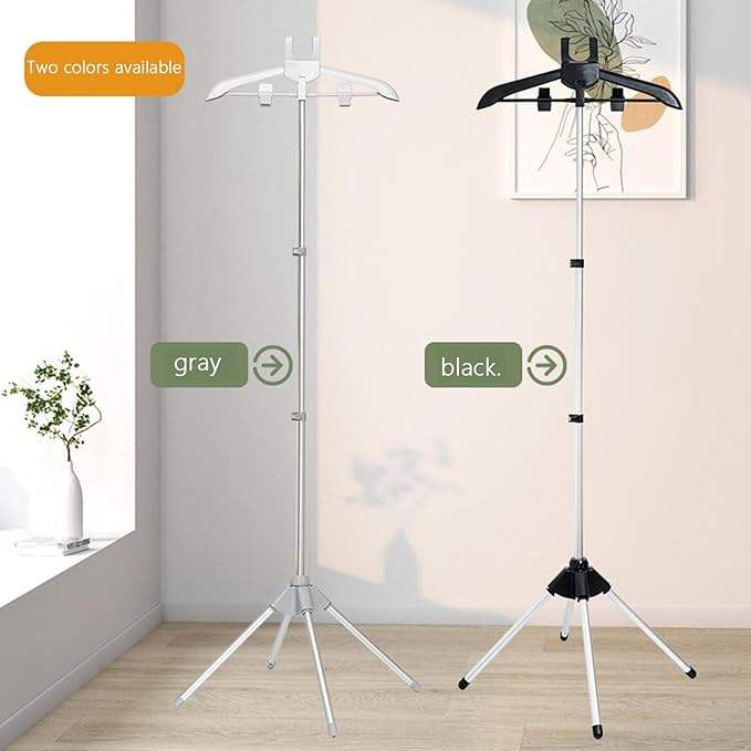 Foldable Steam Ironing Rack with Two Clips (Suitable for Suits, Shirts, Coats, Vests)