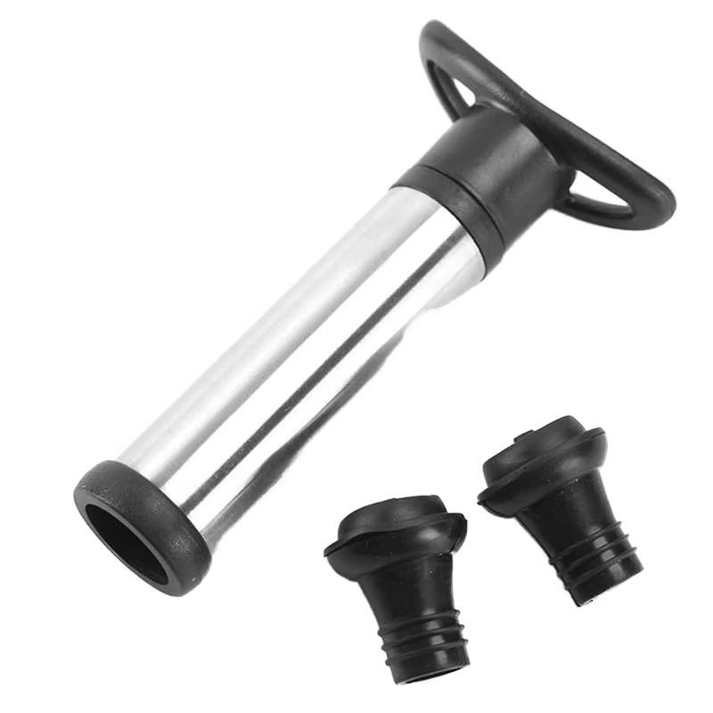 Reusable Wine Pump Topper Set with Leak-Free Joystick Air Bottle Sealers and Vacuum Wine Topper - Unique Gift Set