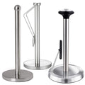 Stainless Steel Kitchen Roll Holder Vertical Paper Towel Stand Toilet Paper Holder Cling Film Storage Rack