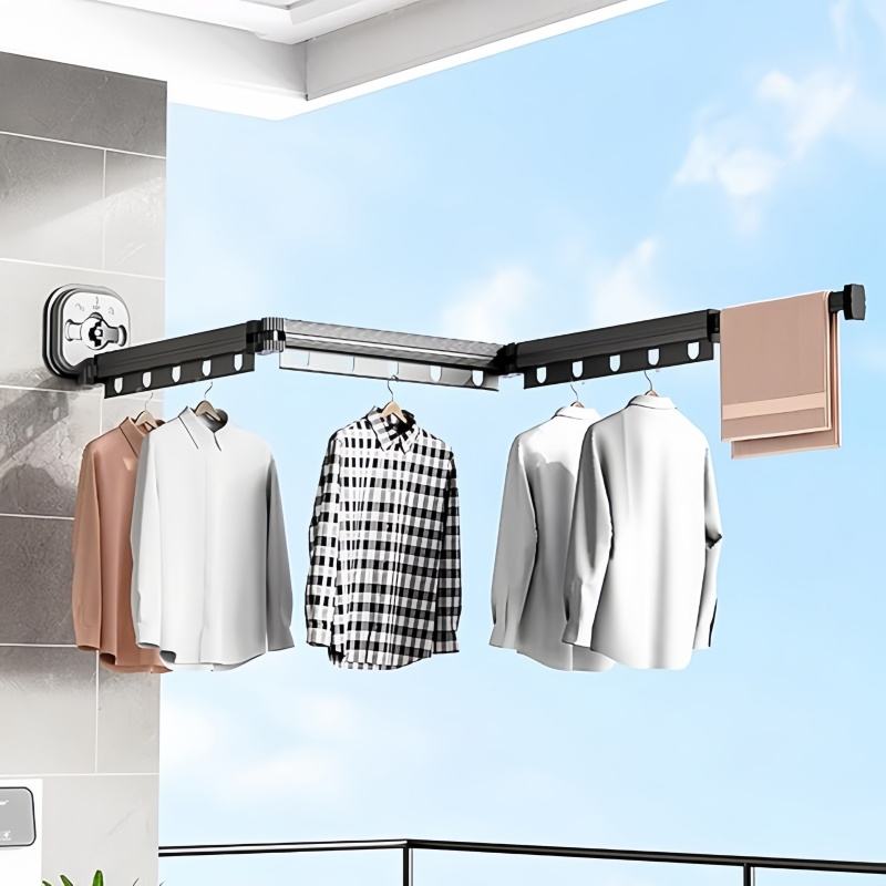 Balkon-Trocken gestell, Klapp-und Teleskop-Trocken gestell aus Aluminiumlegierung