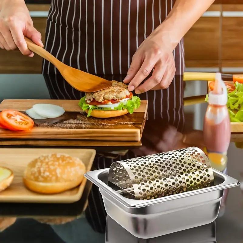 Stainless Steel Butter Roller - Evenly Spread Butter with Gentle Rolling Motion for Baking, Grilling, Picnics, BBQs