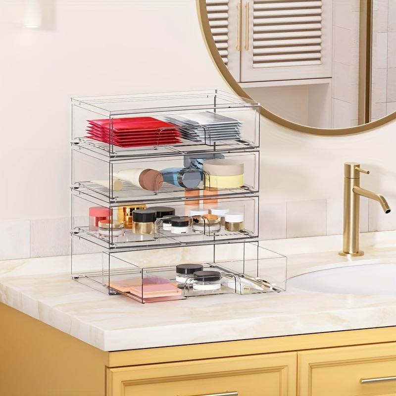 Stackable Multifunctional Cosmetic Organizer for Bedroom/Bathroom/Kitchen/Under Sink