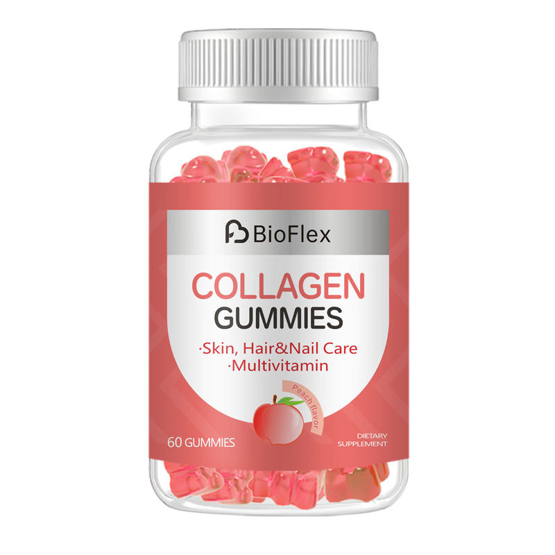 OEM Private Label Skin-Lightening Anti-Aging Collagen Gummies with Biotin, Vitamin C & E