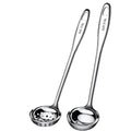 Durable Stainless Steel Ladle and Strainer Set for Soup Preparation and Serving