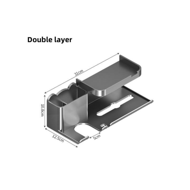 Modern Hair Dryer Rack Wall Mount for Home and Hotel Bathroom