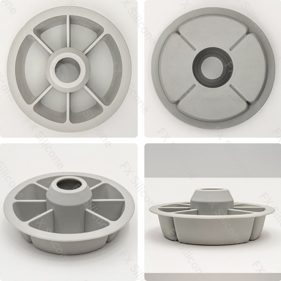 Multipurpose Silicone Snack Box with 6 Separate Compartments and Cup Bowl Holder