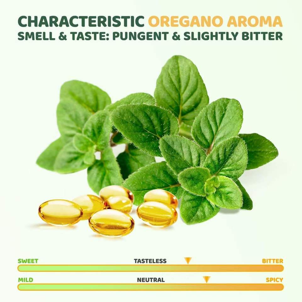 BioFlex Organic Natural Private Label 6000mg Oregano Oil Softgel Capsules with Black Seed Oil Dietary Supplement