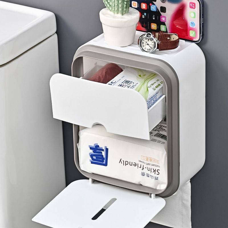 Modern Wall-Mounted Toilet Paper Box