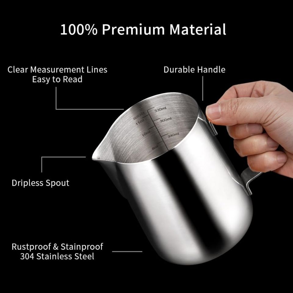 Stainless Steel Milk Frothing Pitcher