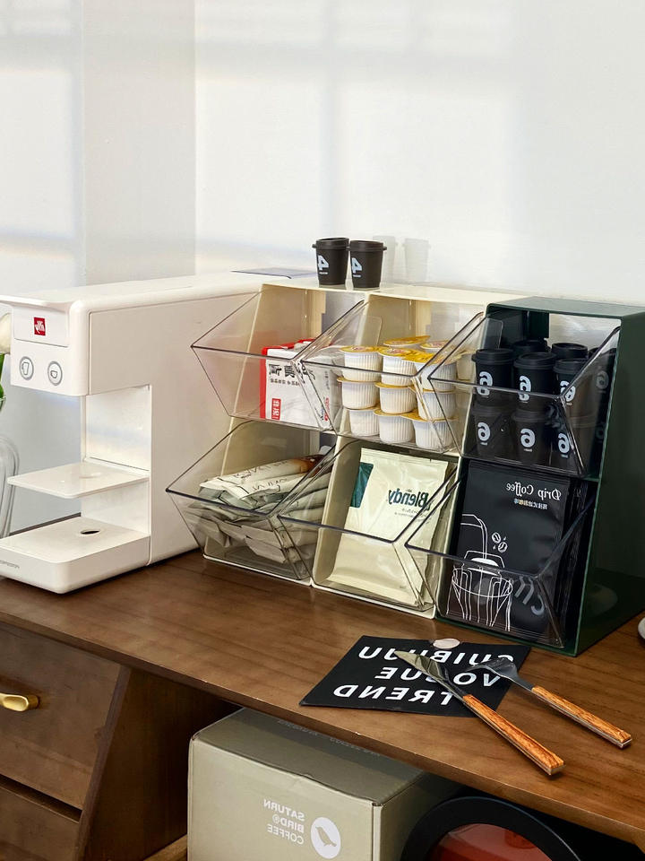 Plastic Tea Bag Coffee Storage Box Candy Chocolate Snack Rack Jewelry Storage