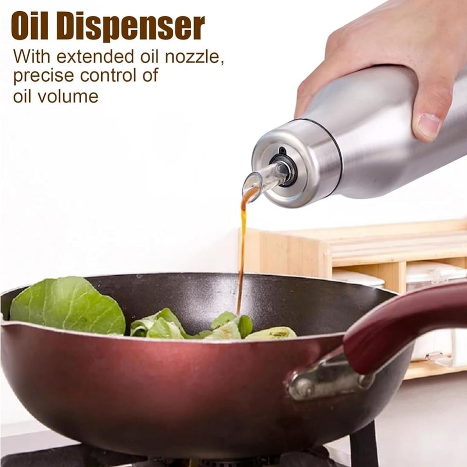 Stainless Steel Leak-proof Food Storage Container for Olive Oil Dustproof Soy Sauce Spice Kitchen Utensils