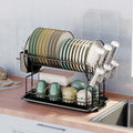 High-Quality Double-Layer Kitchen Shelf Multifunctional Drain Rack