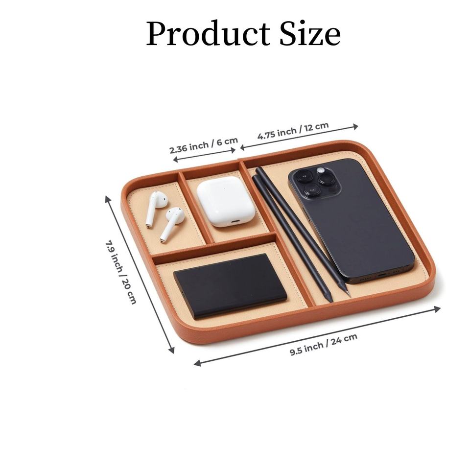 Multifunction Storage Tray for Desktop Organization