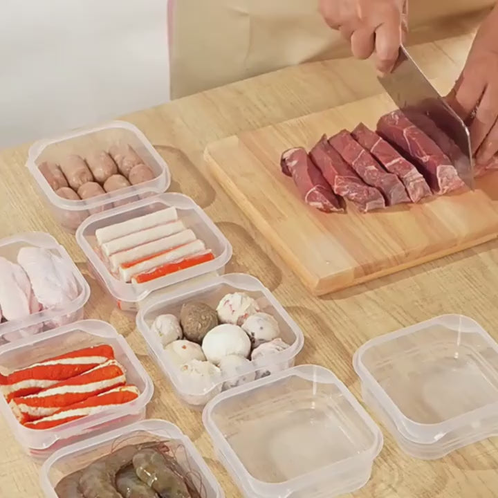Food-Grade Storage Box for Frozen Meat and Ice in Kitchen Fridge