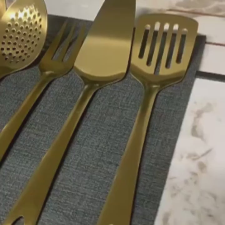 Stainless Steel 6-Piece Kitchen Utensil Set, Kitchen Spatula Set, Essential Kitchen Tools & Accessories