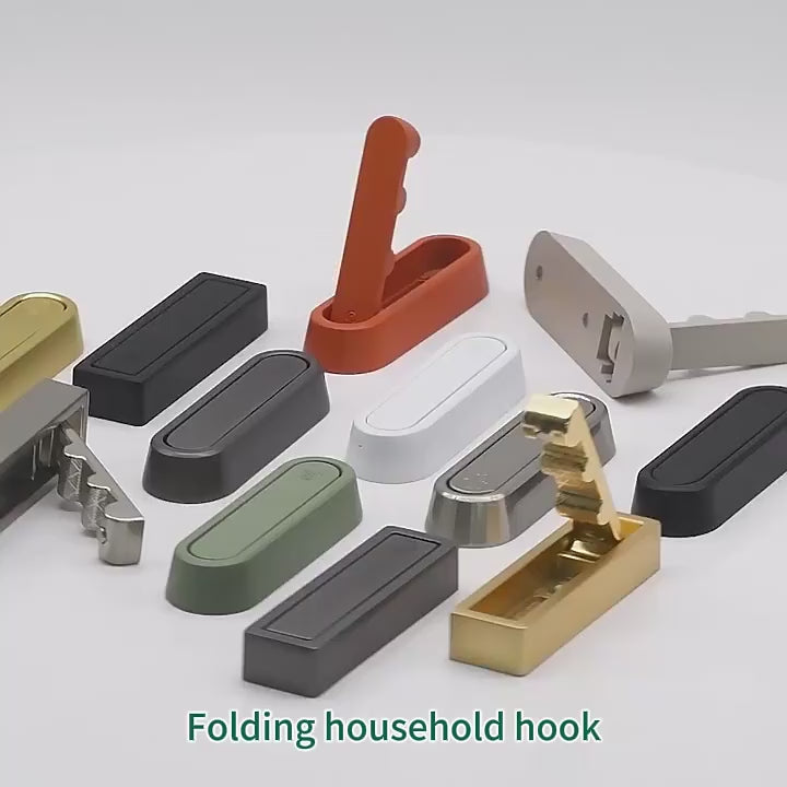 Foldable Metal Clothing Hook for Home and Door