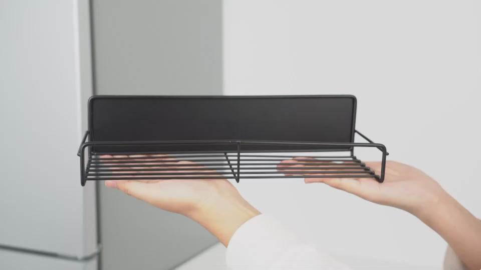 Magnetic Spice Rack Organizer for Fridge and Microwave, Magnetic Refrigerator Shelf for Glasses, Spices