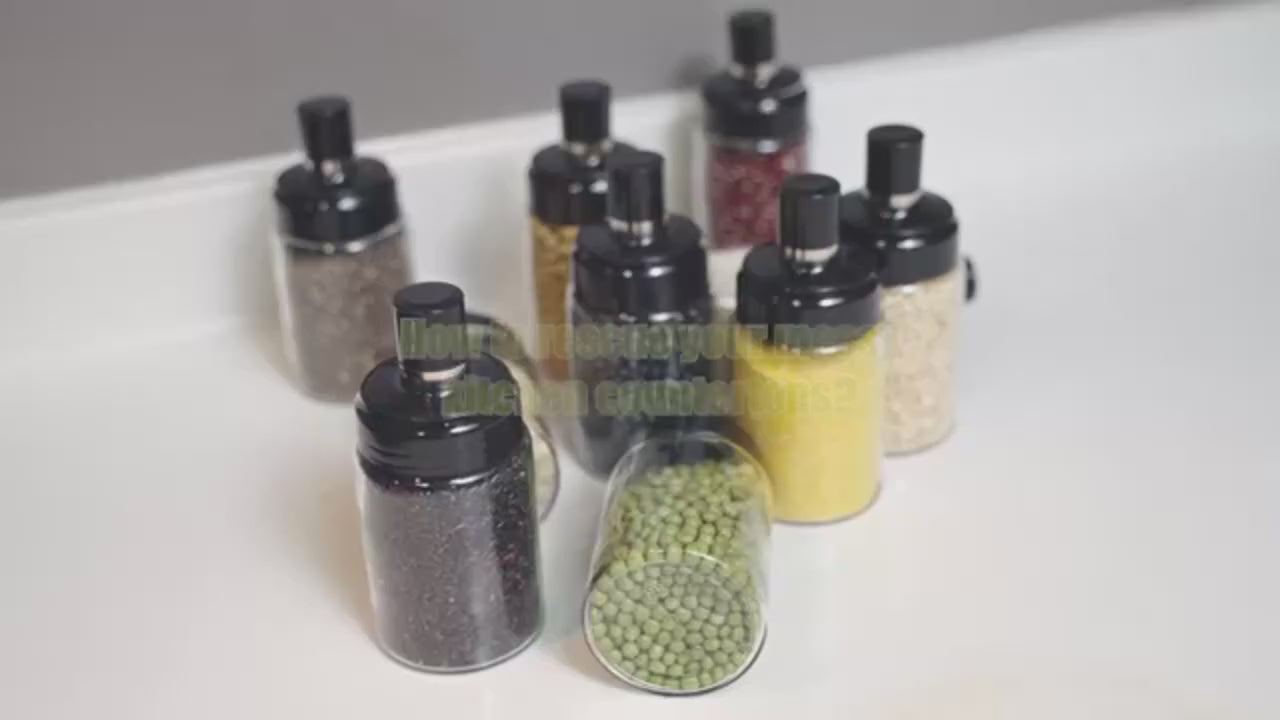 Magnetic Spice Rack Organizer for Refrigerator Kitchen Shelf Space Saving