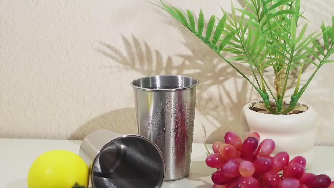 Stainless Steel Beer Mug - Durable Metal Cup for Bar-Grade Drinks