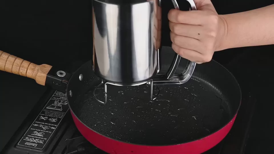 Stainless Steel Cake and Pancake Batter Dispenser with Graduation Markings