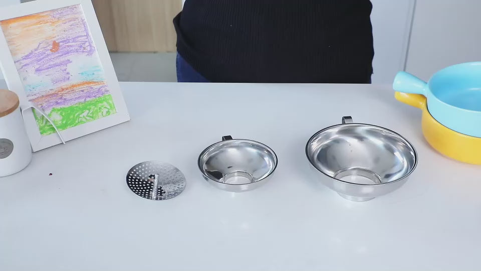 Stainless Steel Canning Funnel Set - Wide Mouth Funnels for Mason Jars