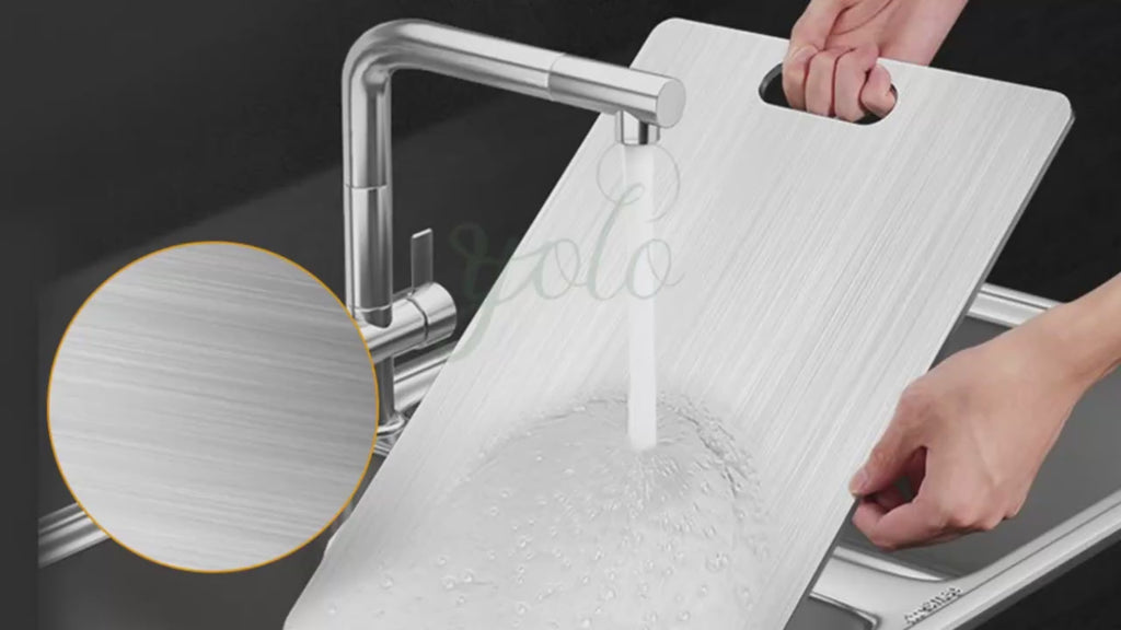 Durable Stainless Steel Cutting Board - Reversible & Available in Three Sizes Food-Safe Chopping Blocks