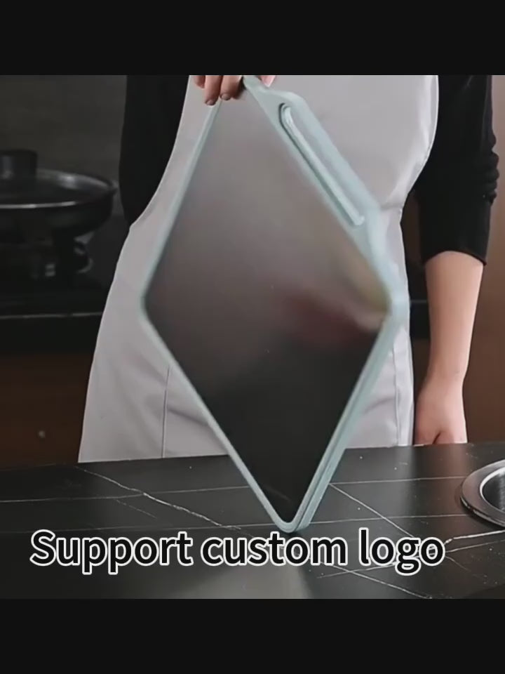 Double-Sided Stainless Steel Cutting Board – Thawing Fruit, Mold-Resistant, Antibacterial, for Kitchen & Dorm