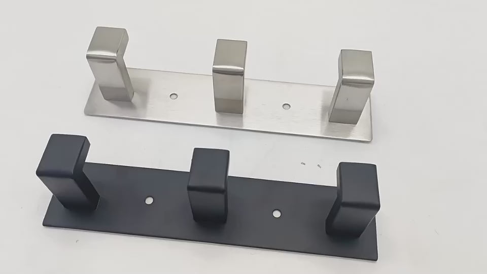 Right-Angle Hooks, Wall-Mounted Coat Rack Ideal for Entryways, Bathrooms, and Bedrooms for Clothing, Hats, and Bags Organization